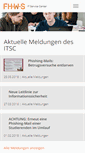 Mobile Screenshot of itsc.fhws.de