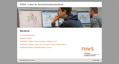 Desktop Screenshot of gis.fhws.de