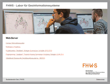 Tablet Screenshot of gis.fhws.de