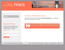 Tablet Screenshot of intranet.fm.fhws.de